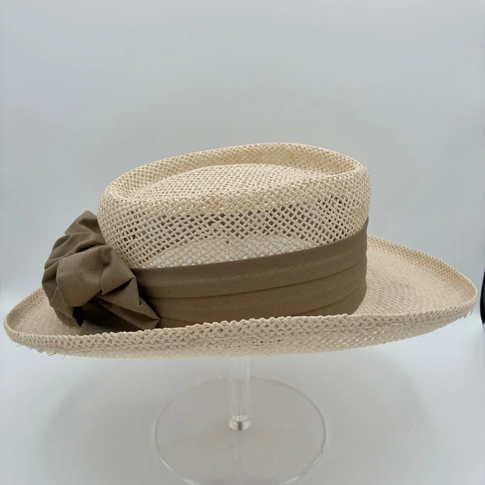 Pelican Hill Golf Club Straw Hat Ribbon Flower Accent Resort Style‎